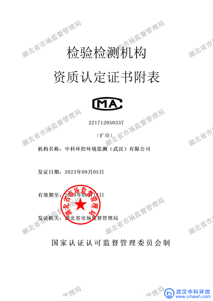 武汉中科环控实验室增项工作顺利完成获批
